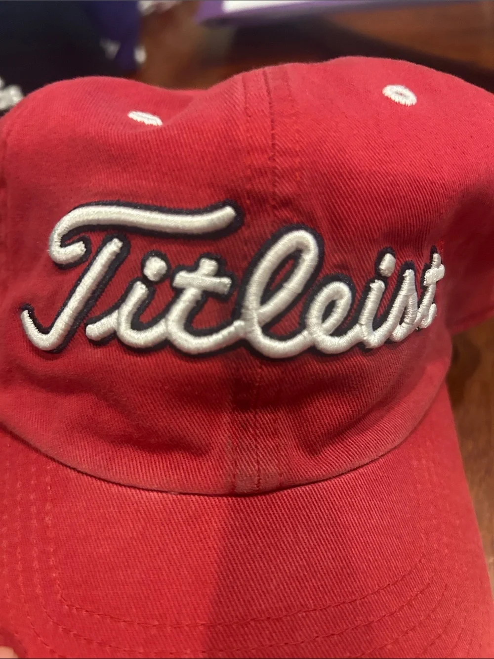 Titleist Red Cap with White Logo USA Flag Cap O/S Ryder Cup US Open